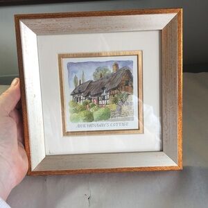 Framed Print, Anne Hathaways Cottage